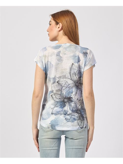 T-shirt donna Yes Zee con stampa sublimatica YES ZEE | T243-Y3022713